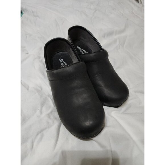 Sanita Womens Size 37 Matte Black Clogs Workwear Professional Danish Shoes - Picture 1 of 6